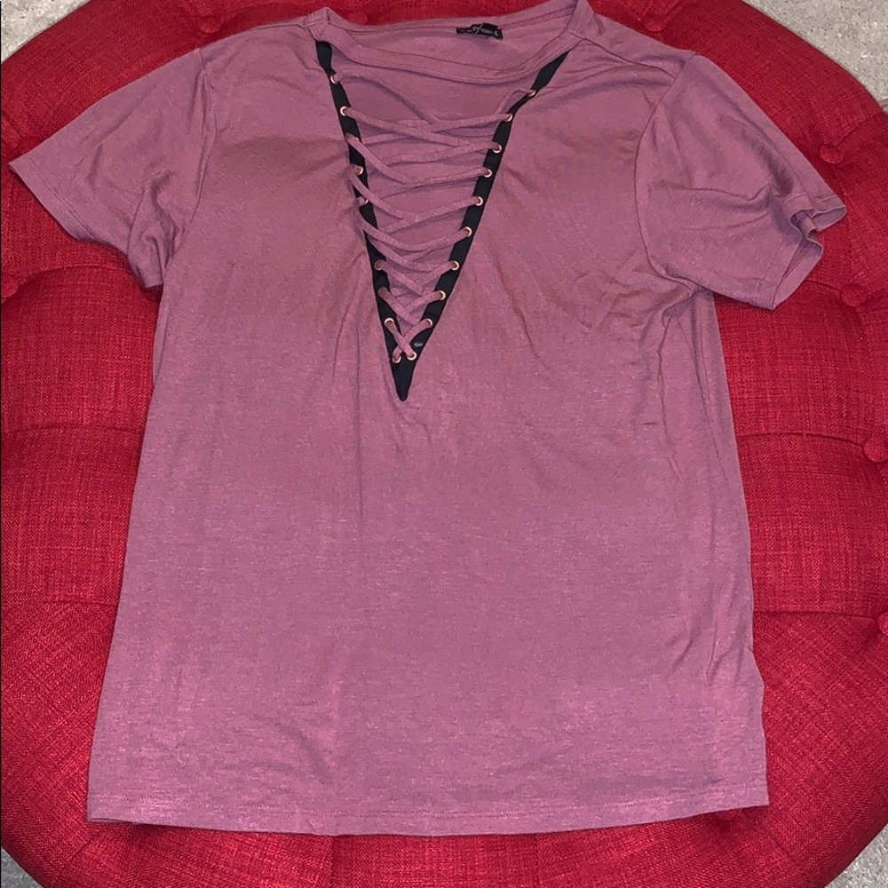 Pink cutout shirt (never worn)